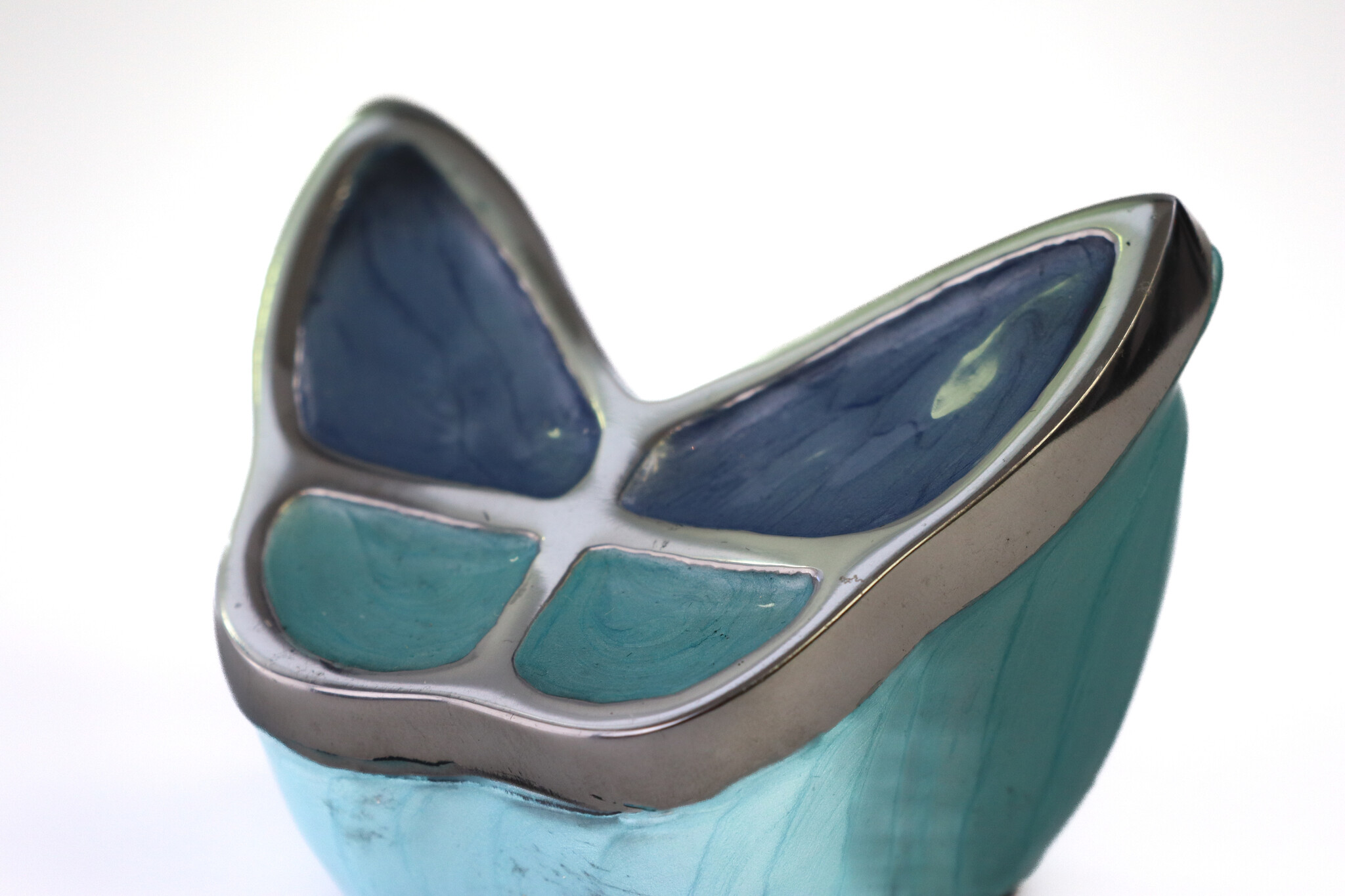 Vlinder mini urn - blauw