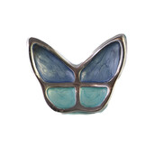 Vlinder mini urn - blauw