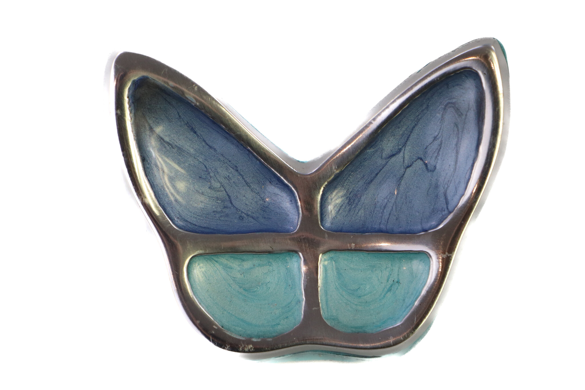 Vlinder mini urn - blauw