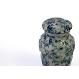 Bloemenurn blauw wit - mini