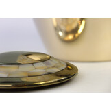 Messing urn afgewerkt met parelmoer - groot