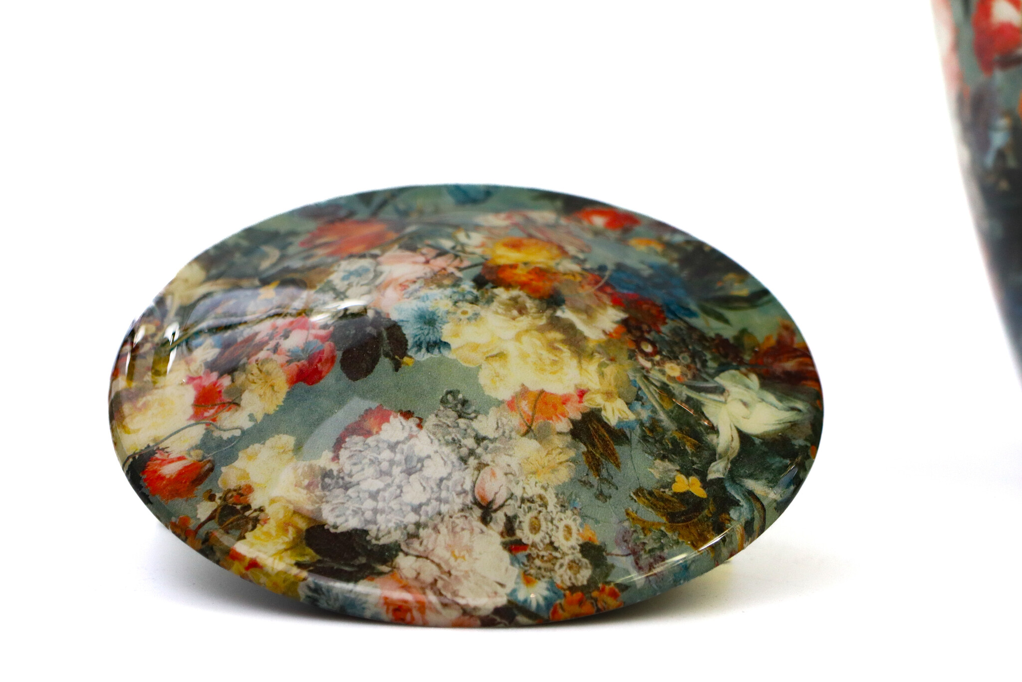 Bonte bloemenurn - groot