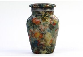 Bonte bloemenurn - mini