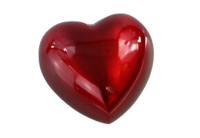 Rood hart mini urn