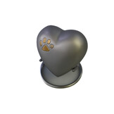 Hart met huisdieren pootje - mini urn