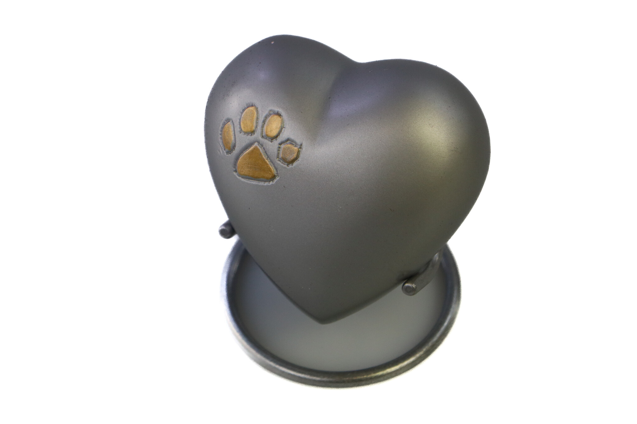 Hart met huisdieren pootje - mini urn