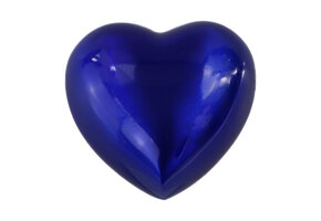 Blauw hart mini urn