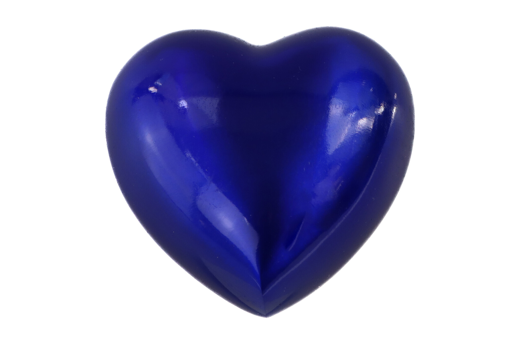 Blauw hart mini urn
