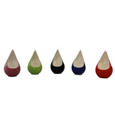 Handgemaakte mini traan urn bordeauxrood en zacht wit