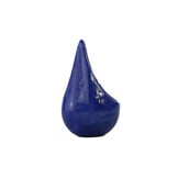 Handgemaakte mini traan urn blauw