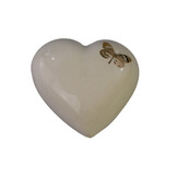Mini urn wit creme met goudkleurige vlinder
