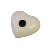 Mini urn wit creme met goudkleurige vlinder