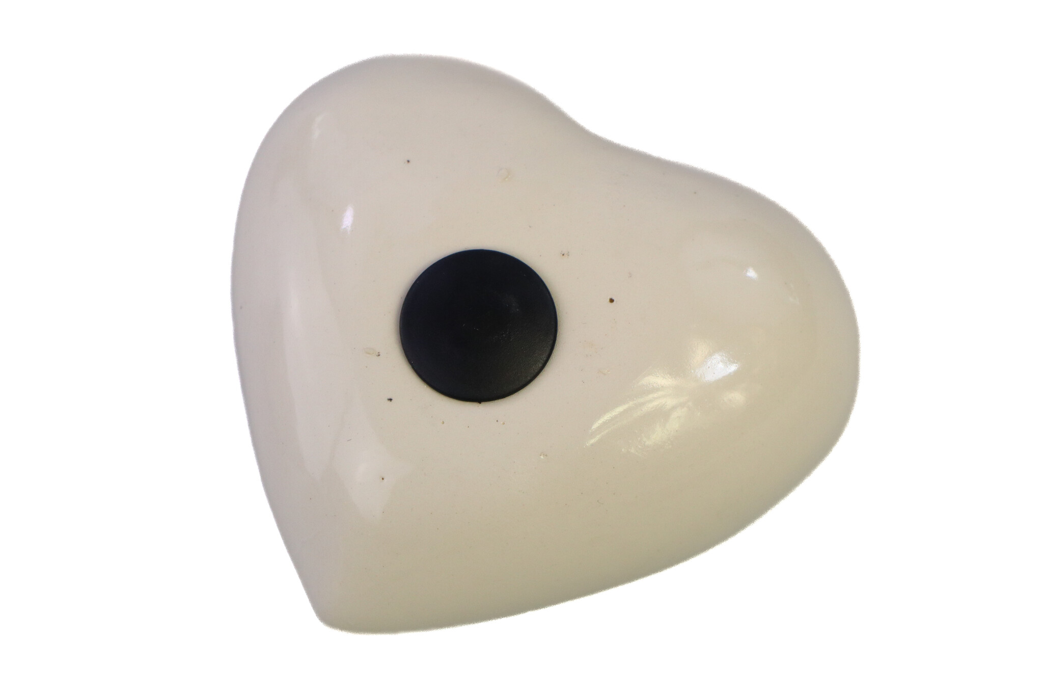 Mini urn wit creme met goudkleurige vlinder