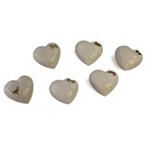 Mini urn wit creme met goudkleurige vlinder