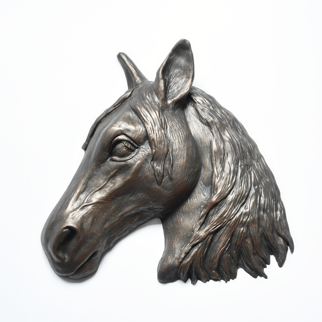 Paardenhoofd - Asbeeld - Brons