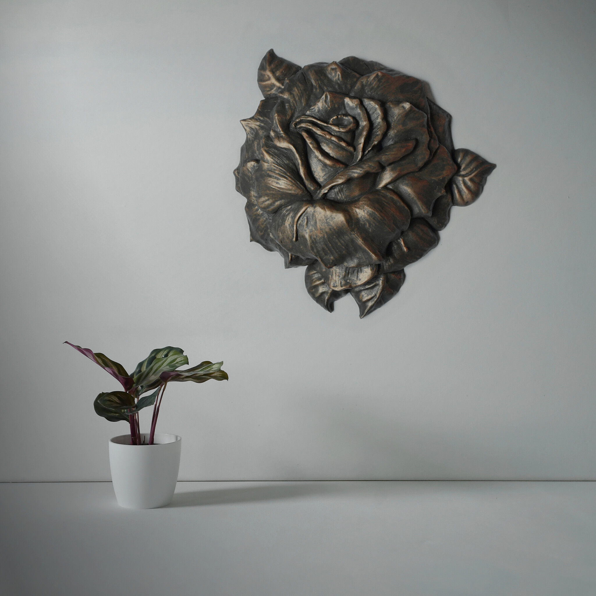 Urn / Asbeeld Roos - Brons