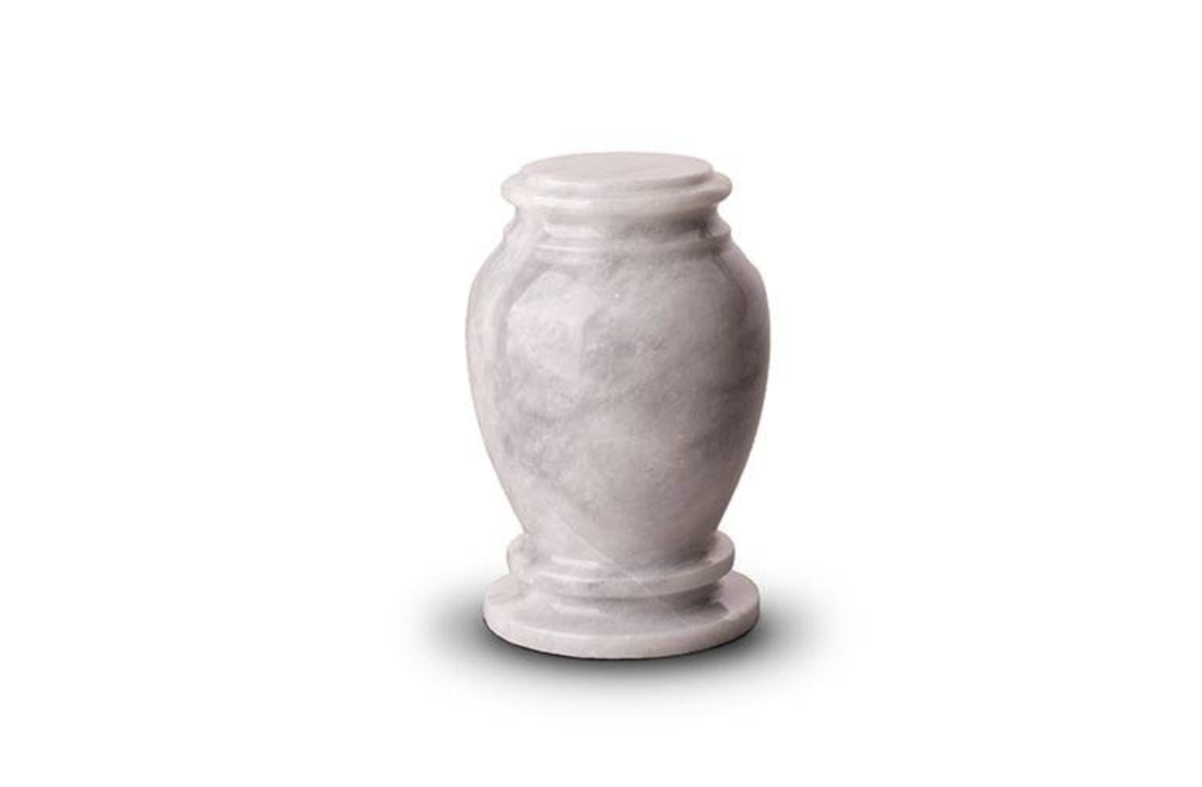 Mini Urn Marmer Lichtgrijs