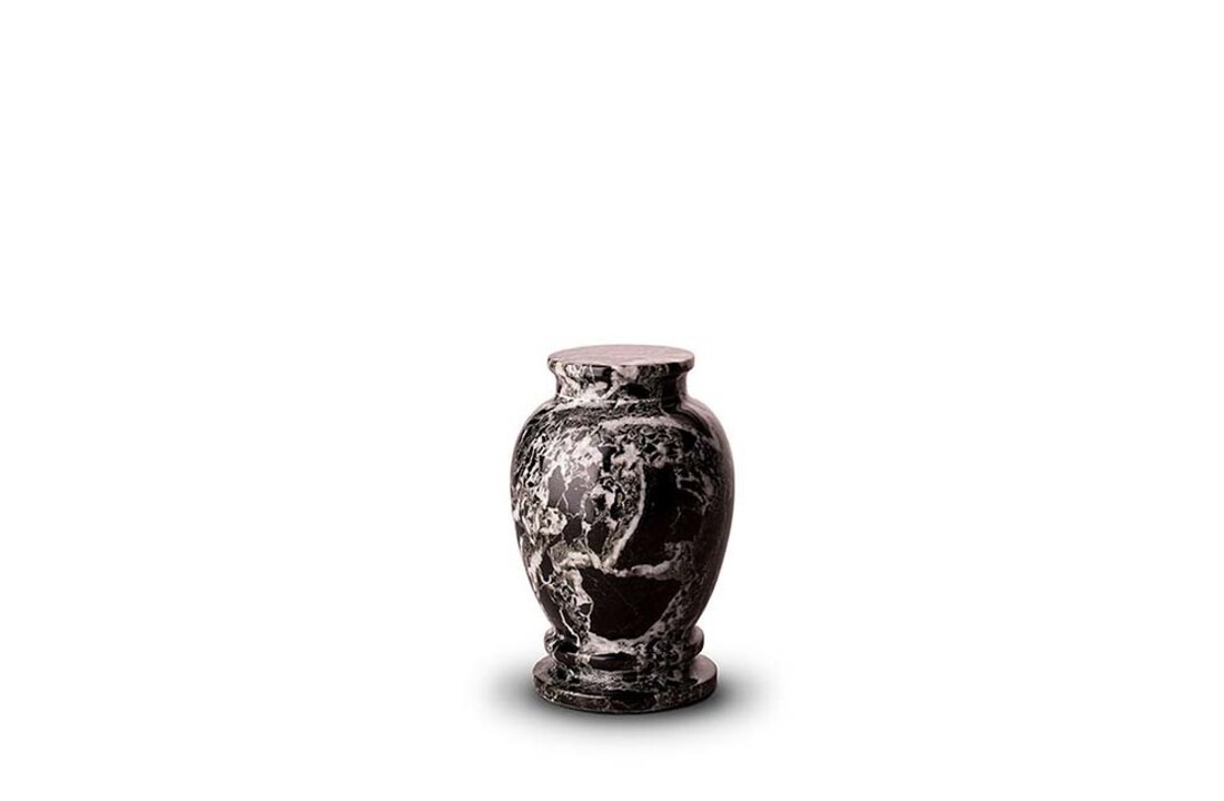 Mini Urn Marmer zwartgrijs