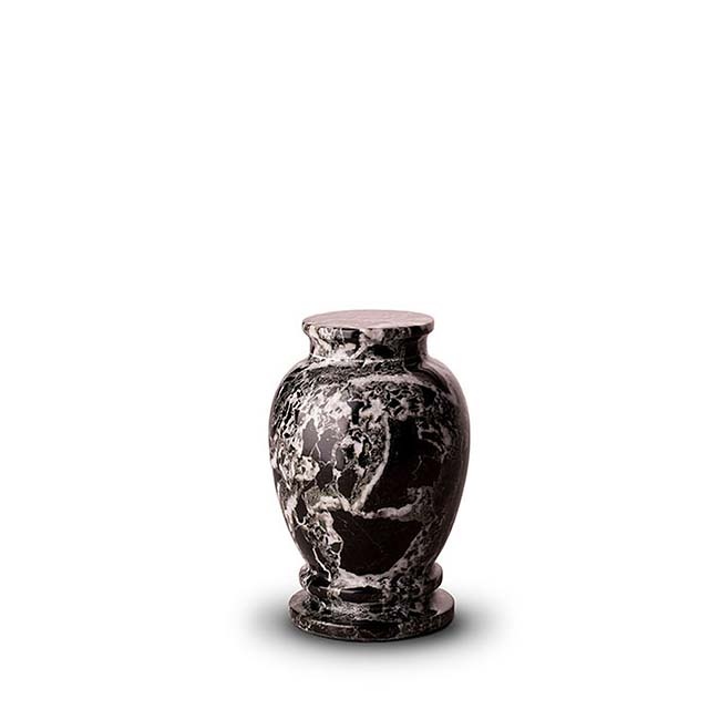 Mini Urn Marmer zwartgrijs