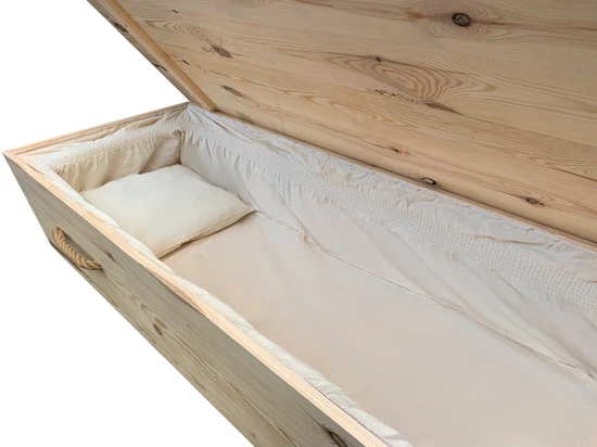 Uitvaartkist met Touw (ECO Friendly) zonder deksel