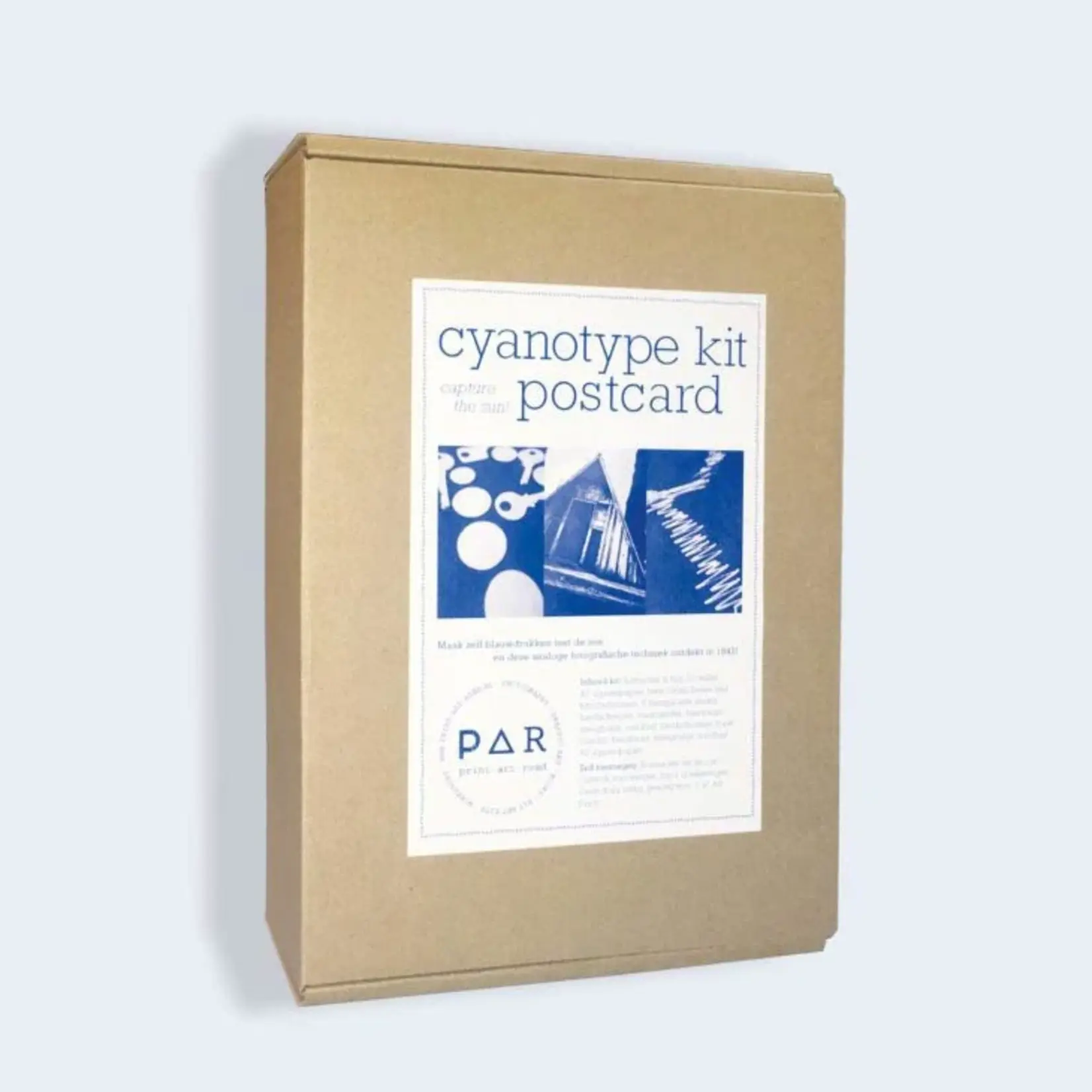 Cyanotype kit postcard