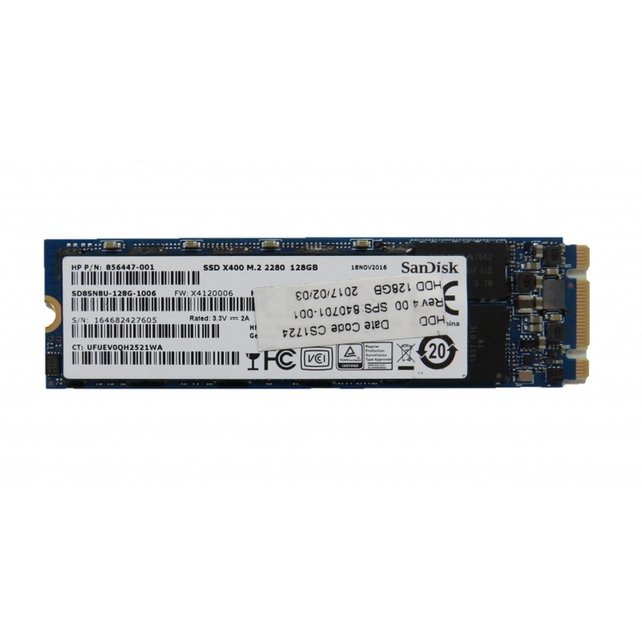 SANDISK X400 128GB SOLID STATE DRIVE 856447-001 LAPTOP M.2 2280 SATA
