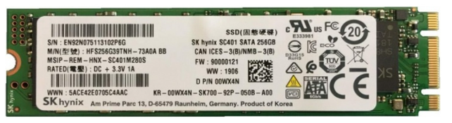 SKhynix SC401 M.2 256GB SSD HFS256G39TNH-73A0ABB