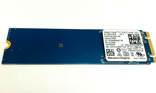 Western Digital SN520 256GB NVMe SSD SDAPNUW-256G-1014