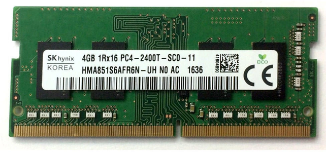 SKhynix 4GB DDR4 SODIMM HMA851S6AFR6N-UH 2400Mhz