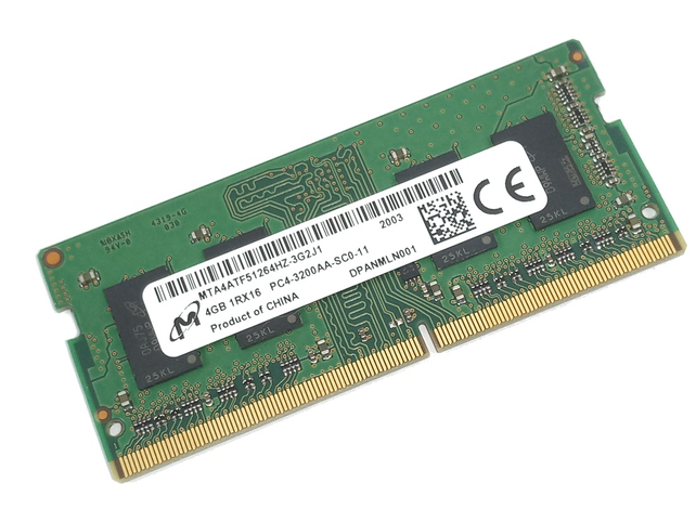 Micron 4GB DDR4 SODIMM 3200Mhz MTA4ATF51264HZ-3G2J1
