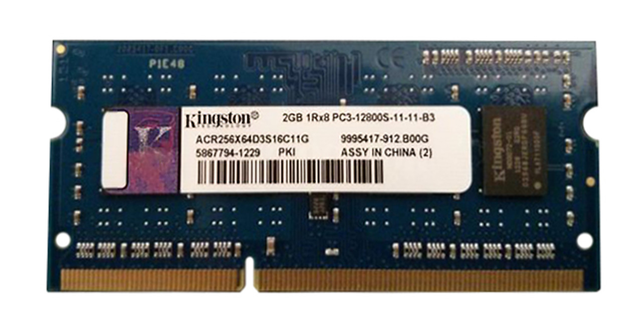 Kingston 4GB DDR3 Sodimm ACR512X64D3S16C11G Kingston 4GB DDR3 Sodimm ACR512X64D3S16C11G