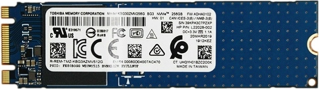 Toshiba 256GB NVMe SSD KBG30ZMV256G