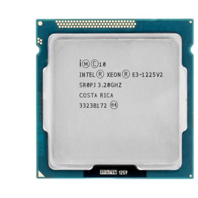 Intel Xeon E3-1225V2 4 Cores, 3.2 Ghz Intel Xeon E3-1225V2 4 Cores, 3.2 Ghz