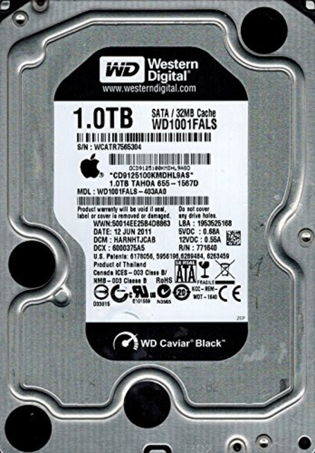Western Digital 1TB MAC HDD WD1001FALS Western Digital 1TB MAC HDD WD1001FALS
