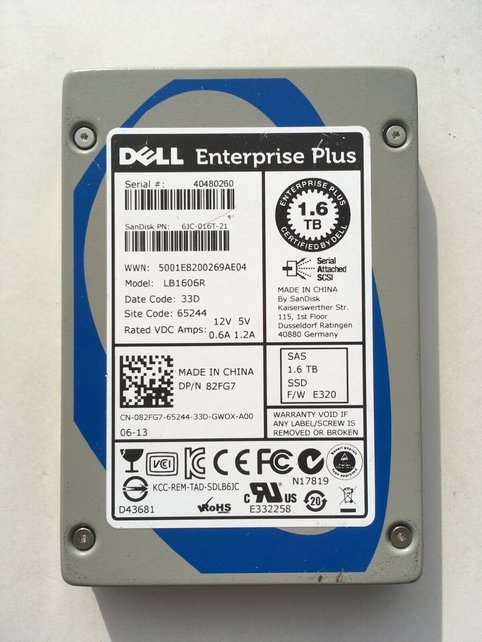 Dell 1.6TB SAS LB1606R