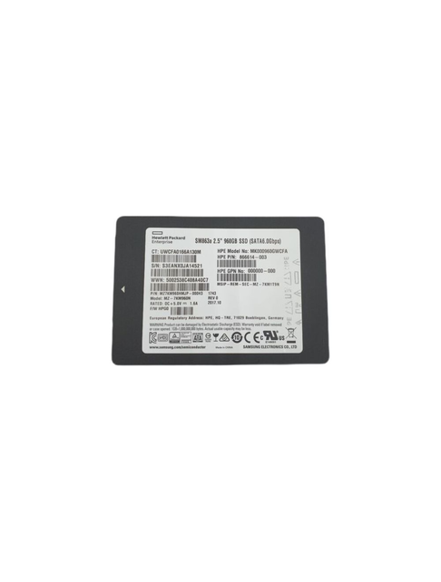 Samsung SM863a 960 GB SSD MK000960GWCFA Samsung SM863a 960 GB SSD MK000960GWCFA