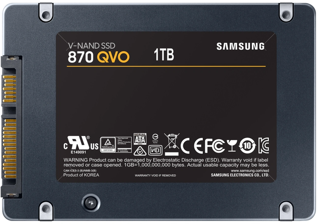 Samsung SSD 870 QVO 1TB 2.5" MZ-77Q1T0