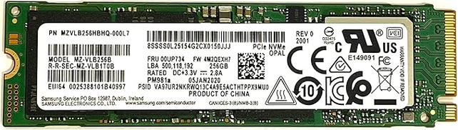 Samsung 256GB PM981a NVMe MZ-VLB256B