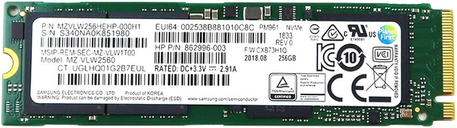 Samsung 256GB PM961 NVMe MZ-VLW2560