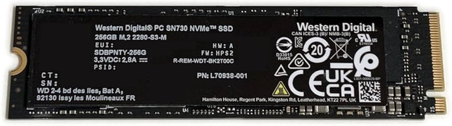 Western Digital  PC SN730 256GB NVMe SSD