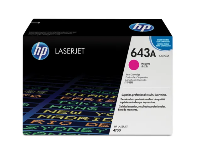 Original Toner HP 643A Magenta Q5953A KORTING Original Toner HP 643A Magenta Q5953A KORTING