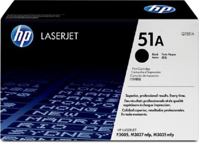Original Toner HP 51A  Zwart Q7551A KORTING