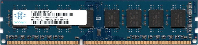 Nanya 8GB DDR3 12800u NT8GC64B8HB0NF-DI
