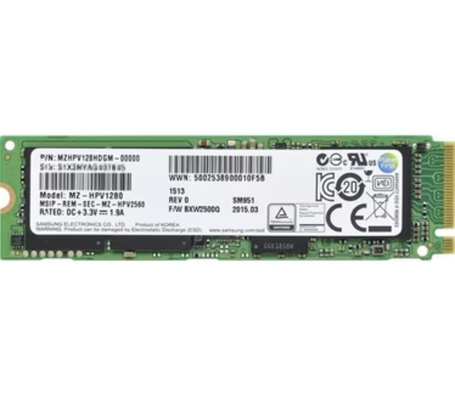 Samsung 128GB SSD NVMe SM951  MZVPV128HDGM-00H1
