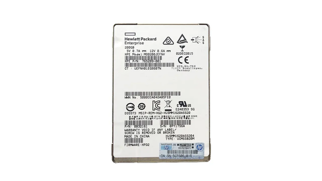 HPE 200GB SAS SSD MO0200JEFNV