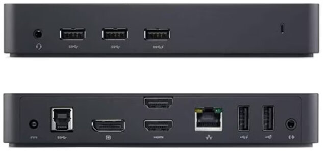 Dell USB 3.0 Ultra HD Triple Video Docking D3100 met 65W adapter