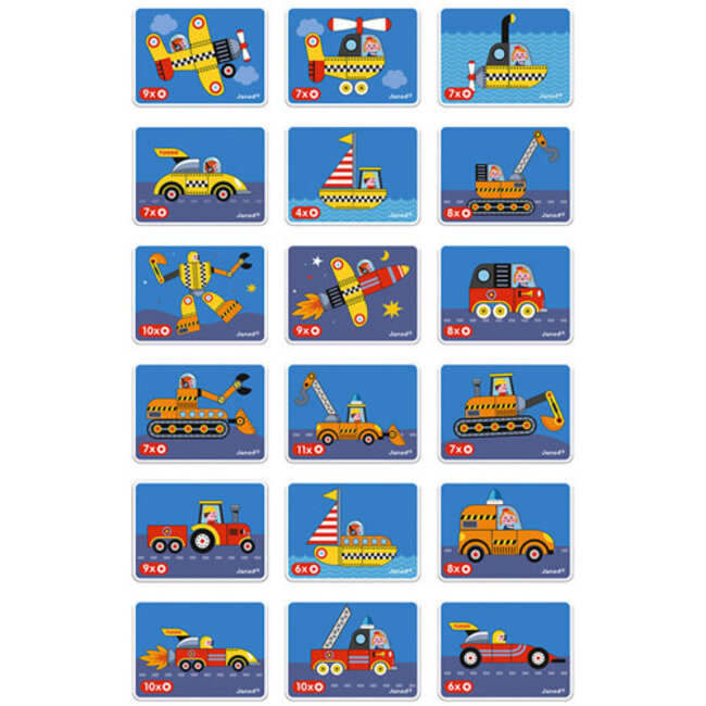 Janod Magnetibook - Racers