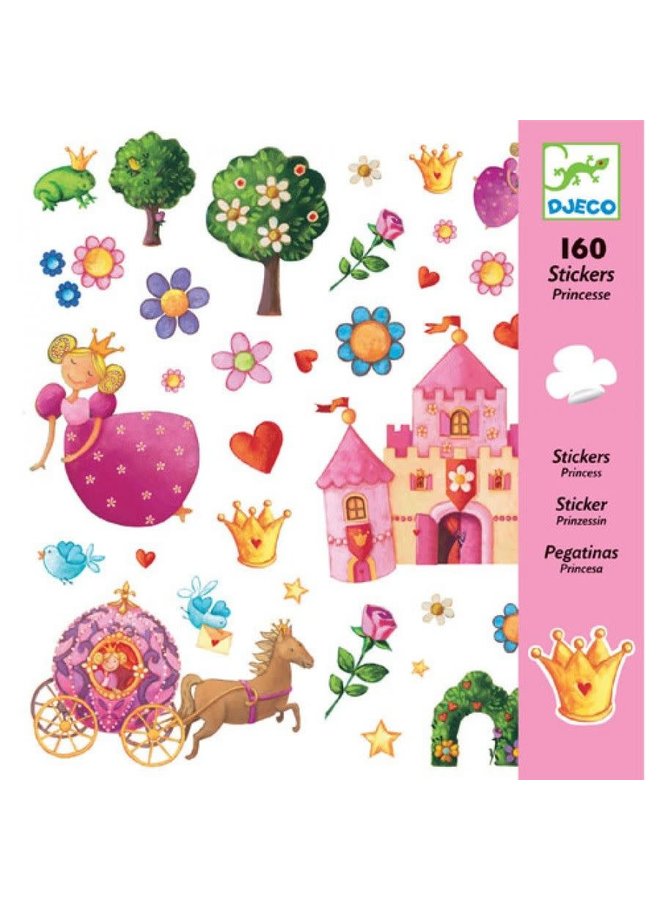 160 stickers - Prinsessen