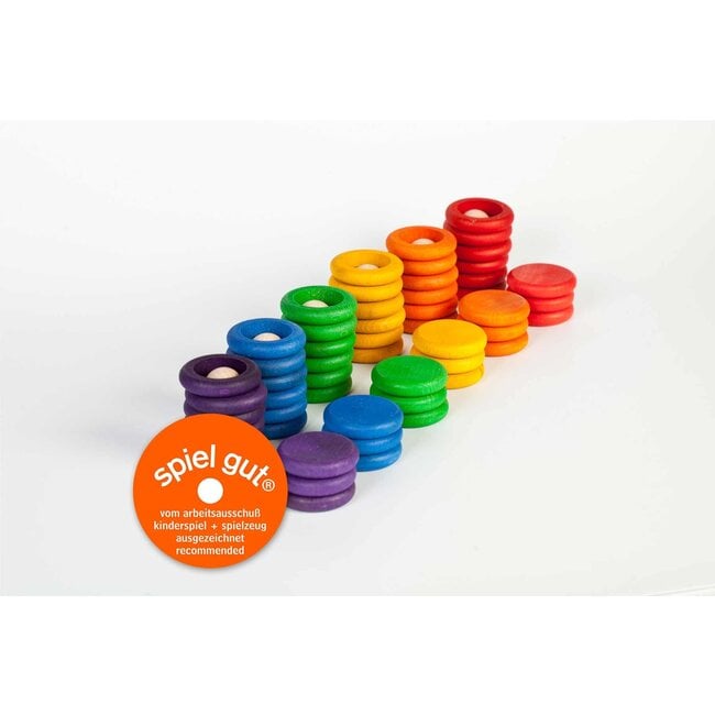 Grapat Set nins, ringen en schijfjes basiskleuren
