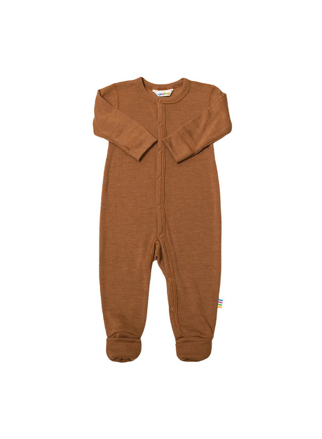 Jumpsuit/boxpakje wolzijde - Koper